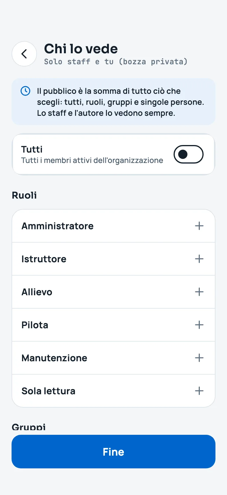 La scelta del pubblico